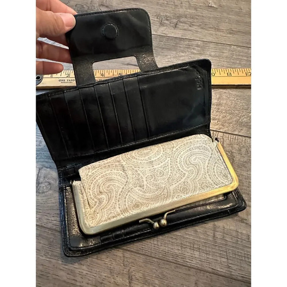 Hobo International Black Patent Leather Clutch Purse - Picture 3 of 11